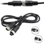 10FT/3M Car 4Pin Aviation Video ExtensionCable for, CCTV Rearview Camera Truck Trailer Camper Bus Motorhome Vehicle Backup Monitor Waterproof Shockproof System