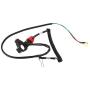 Universal Boat Outboard Motor Kill Stop Switch & Safety Tether Lanyard, 12V 2-Wires Motorcycle Engine On Off Kill Switch ATV Quad Dirt Bike Handlebar Mount Tether for Yamaha/Tohatsu/Honda (2 pcs)
