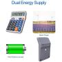 Pendancy Large LCD Display Button Electronic 12 Digits Desktop Minimalist Calculator(5M)