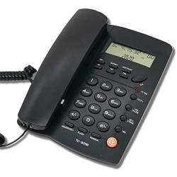 HePesTer Basic Corded Phone with Caller ID, Home Office Landline Phone with Adjustable Volume for Speakerphone/Alarm Clock/Speed Dial Function