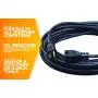 Woods 982452 50-Foot SJTOW Agricultural Outdoor Heavy Duty All- Weather Extension Cord, Oil Resistant Vinyl Jacket, Versatile Use, Powerful 15 Amps, 125 Volts, 1,875 Watt Extension Cord, Black