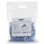 AIRIC Male Spade Connector 16-14 Gauge 100PCS Nylon Fully Insulated Male Wire Quick Disconnects Spade Terminal Connectors Blue, 0.250in