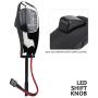 Keenso Electronic Gear Shift Knob Shift Knob Lever, LHD Automatic LED Gear Shift Knob for BMW E46 E60 E61 E63 E64(Chrome Black)