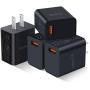 [4-Pack] Fast Charge 3.0 USB Wall Charger, Besgoods 18W USB Charger Adapter Fast Charging Block Compatible with Wireless Charger, Samsung Galaxy S9 S8/Note 8 9, iPhone, iPad, HTC 10 and More