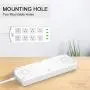 Power Strip Surge Protector with 8 AC Outlets and 4 USB Charging Ports,1875W/15A,6 Feet Long Extension Cord and 8 outlet for flat plug Phone iPad PC Laptop Smartphone Tablets Home,Office & Hotel- Gray Power Strip Surge Protector with 8 AC Outlets and 4 USB Charging Ports,1875W/15A,6 Feet Long Extension Cord and 8 outlet for flat plug Phone iPad PC Laptop Smartphone Tablets Home,Office & Hotel- Gray