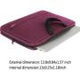 Ytonet 15.6 Inch Laptop Case, TSA Friendly Laptop Sleeve for Women Men Lightweight Slim Computer Carrying Case Compatible for HP Dell Asus Laptops,Computer Protective Case, Purple Red