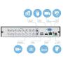 Amcrest 4K HD-Analog 16CH Video Security DVR Digital Recorder, UltraHD 16-Channel 4K (8MP), HD Analog, Pre-Installed 4TB Hard Drive, Cameras NOT Included, Security Camera System (AMDV8M16-4TB)