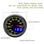 100 PSI 7 Color Oil Pressure Gauge Kit - Includes Electronic Sensor - Black Dial with Pointer and LED Digital Readouts - for Car & Truck - 2-1/16'' 52mm