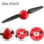 uxcell RC Folding Propellers 8x4.5 Inch Spinner Size D44xH44mm 3mm Motor Shaft Dia. 2-Vane for Airplane Helicopter Toy Nylon