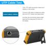 5 Inch 4 in 1 CCTV Monitor Tester, AHD/TVI/CVI/CVBS Coaxial Analog Video Monitor Tester, UTP/PTZ Cable Test for 1080P/3MP/4MP/5MP Analog Security Camera, VGA DC12V Output Camera Portable CCTV Tester