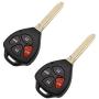DRIVESTAR Keyless Entry Remote Car Key Fob for Toyota 2007-2010 Camry Replacement for HYQ12BBY, set of 2