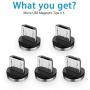 Terasako Magnetic Connector Tips Head for Micro USB Android Devices (5 Pack)