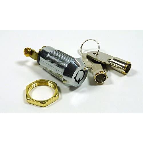 Philmore 5/8'' On/Off Key Switch Lock SPST Key Removable On Or Off With 2 Keys and Nut; 30-10078