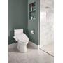TOTO SW2034#01 C100 Electronic Bidet Toilet Cleansing Water, Heated Seat, Deodorizer, Warm Air Dryer, and PREMIST, Elongated, Cotton White