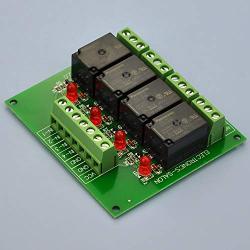 Electronics-Salon 4 SPDT 10Amp Power Relay Module, DC 5V Version.