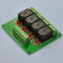 Electronics-Salon 4 SPDT 10Amp Power Relay Module, DC 5V Version.