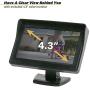 HD 720P Replacement 3rd Brake Light Backup Camera + 4.3 Inch Self Standing TFT Monitor for Transporter Transit F150/F250/F350 (2014-2019)