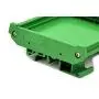 Electronics-Salon DIN Rail Mount Carrier, for 110mm x 72mm PCB, Housing, Bracket.