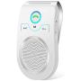 Bluetooth Speakerphone Wireless Car Speaker, Aigital Upgraded Bluetooth 5.0 in-car Speaker for Cell Phone, Loud and Clear Sound for No-Hands Calling, GPS Navigation and Music - White