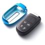 Xotic Tech Blue Soft TPU Smart Remote Key Cover Keyless FOB Shell Case for Jeep/for Chrysler/for Dodge Remote Key