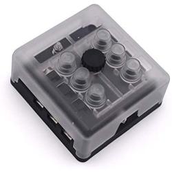 circuit breaker Fuse Block W/Negative Bus - JOYHO 6 Way Fuse Distribution Box with Ground, With Protection Cover, Bolt Connect Terminals, 70 pcs Stick Label, for Automotive Vehicle Boat Marine