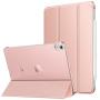 MoKo Case Fit New iPad Air 4th Generation 2020 - iPad Air 4 Case 10.9 inch Slim Lightweight Shell Stand Cover with Translucent Frosted Back Protector for iPad Air 4, Auto Wake/Sleep,Rose Gold