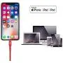 Boreguse Lightning Cable 4Pack [2x3Ft 2x6Ft] MFi Certified Nylon Braided Charger Cable for iPhone Xs Max, XR, X, 8, 7 Plus, 6, 6s, 6 Plus, 5, 5c, 5s, SE(Red)