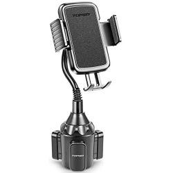 [Upgraded] TOPGO Cup Holder Phone Mount Universal Adjustable Gooseneck Cup Holder Cradle Car Mount for Cell Phone iPhone Xs/XS Max/X/8/7 Plus/Galaxy