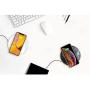 Eggtronic Wireless Charging Stone - Qi Certified 10W high Speed Charger with Built-in Durable Braided Cable for iPhone, Galaxy, Note, AirPods 2, AirPods Pro, Galaxy Buds, Pixel Buds - Black Marble