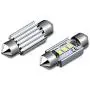 Alla Lighting DE3022 DE3175 LED Bulb Xtremely Super Bright 31mm CAN-BUS Festoon DE3021 3175 6428 3030 SMD Cars Trucks LED Interior Dome Map Trunk Step Courtesy Lights, 6000K Xenon White
