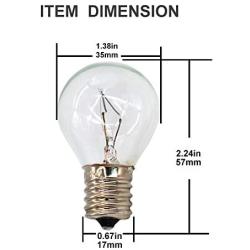 6 Pack S11 E17 Base 25 Watt Bulbs for Lava Lamps,Replacement Bulbs for Lava Lamps,Glitter Lamps