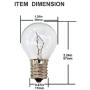 6 Pack S11 E17 Base 25 Watt Bulbs for Lava Lamps,Replacement Bulbs for Lava Lamps,Glitter Lamps