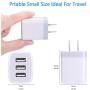 Charging Block, USB Plug, Hootek 2Pack 3.1A 3-Muti Port USB Charger Cube Charging Brick Box Compatible iPhone 11/XS MAX/X/8/7/6S Plus, iPad, Samsung S20 FE 5G S10e S10 S9 S8 S7, Note20 Ultra 5G 10, LG