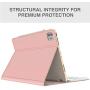 Keyboard Case for iPad Pro 11 2020 2nd Generation, iPad Pro 11 Case with Keyboard 2018-7 Backlight & Detachable - with Pencil Holder - Flip Stand Cover - iPad Pro 11 inch Keyboard for Tablet, Rose B