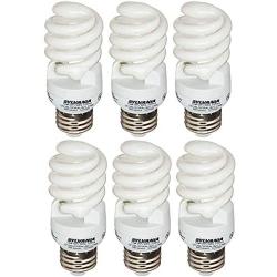 Sylvania 13W CFL T2 Spiral Light Bulb, 60W Equivalent, 850 Lumens, 2700K Soft White, Non-Dimmable (Soft White- 6 Pack)