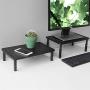 Hippo & Frog Metal Desk Monitor Stand Riser, 3 Height Adjustable