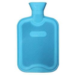 HomeTop Premium Classic Rubber Hot Water Bottle, Great for Pain Relief, Hot and Cold Therapy (2 Liters, Blue)