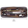 LIHIT LAB Pen Case, 9.4 x 1.8 x 3 inches, Black (A7552-24)