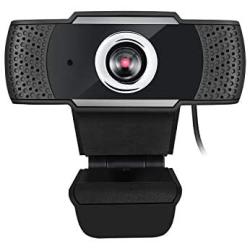 Adesso CyberTrack H4 Webcam 1080P HD USB Webcam with Built-in Microphone, Black