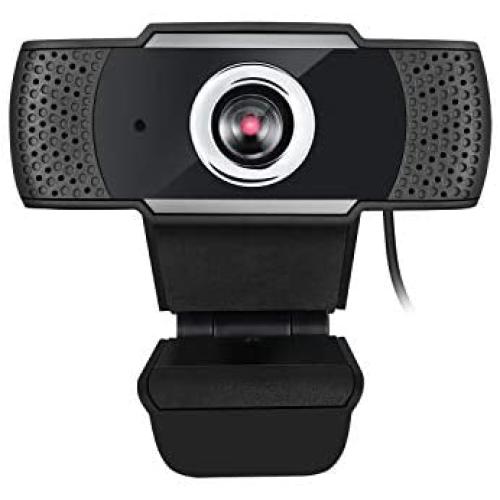 Adesso CyberTrack H4 Webcam 1080P HD USB Webcam with Built-in Microphone, Black