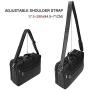 TIDING Leather Briefcase for Men 17'' Computer Bag Business Travel Messenger Bag