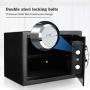 BATHWA Digital Electronic Safe Security Box, Steel Deposit Safe for Home & Office, Cabinet Safe with Keypad for Jewellery Money Valuables, Wall-Anchoring Design, 0.7 Cubic Feet Capacity