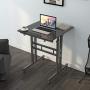 sogesfurniture Height Adjustable Stand up Desk Computer Stand Desk Home Office Desk with Standing and Seating,Black BHUS-101-BK