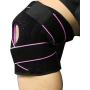 Greententljs Pair of Knee Brace Holder with Side Stabilizers - Adjustable Strap Breathable Knee Brace Patella Gel Pads for Knee Support (2Pcs Pink)