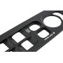 Red Hound Auto 2002-2005 Compatible with Dodge Ram 1500 2500 3500 Quad Cab Bezel Dark Gray for Master Window Switch Panel Plate