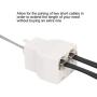 RJ11 6P4C 1 Female to 2 Female Telephone Line Splitters, Uvital Telephone Landline Cable Connector and Separator(White,4 Pack)