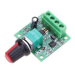 DAOKI 2Pcs Motor Speed Controller 2A 30W DC 1.8v 3v 5v 6v 7.2v 12v Low Voltage PWM 1803BK Adjustable Drive Module with Power Wire
