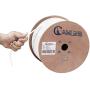 Newyork Cables Cat6A Riser (CMR) 1000ft - 23AWG 4 Pair Solid Bare Copper, 750MHz, Unshielded Twisted Pair (UTP), Available in Blue, White, Green, Black & Yellow Color