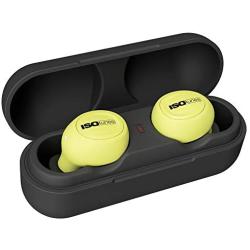 ISOtunes FREE True Wireless Earplug Earbuds, 22 dB Noise Reduction Rating, 21 Hour Battery, Noise Cancelling Mic, OSHA Compliant Bluetooth Hearing Protector (Safety Yellow)