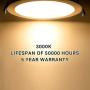 JJC 13W 6 Inch Ultra Thin Led Recessed Lights with Junction Box,3000K Warm White, CRI90+, IC Rated,850 Lumens 65W Eqv. Dimmable Led Downlight ETL and Energy Star Certified